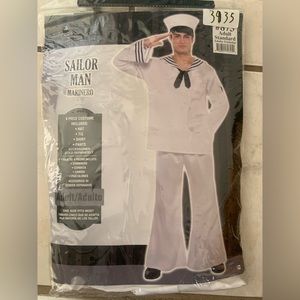 White sailor men’s costume, adult standard